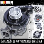 Black Emusa T3/T4 Hybrid Turbo Charger .50 A/r Compressor .63 Turbine Wheel. Fixed Price $189.99.