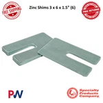 Spc Performance Wheel Alignment Part Zinc Shims 3X6X1.5 (6) Universal #10523. Fixed Price $88.26.