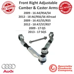 Spc Front Adjustable Camber & Caster Right Control Arm Fits Audi A4 A6 Q5 #81362. Fixed Price $611.36.
