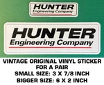 Hunter Engineering Company - Vintage Original Vinyl Decal Sticker Automotive. Fixed Price $9.40.