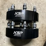 Pair Ksp 2" Wheel Spacer Adapters 8X180 For 2011-2024 Chevy Silverado 2500. Fixed Price $69.00.
