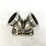Emusa Ss Turbo Charger Flange Conversion Adapter T4 4-BOLT To Twin 2.5" V-band. Fixed Price $52.24.