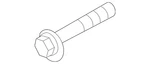 Genuine Mazda Lower Control Arm Rear Bolt N247-34-66ZB. Fixed Price $8.69.