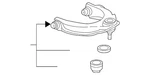 Genuine Acura Upper Control Arm 51450-SEP-A02. Fixed Price $197.87.