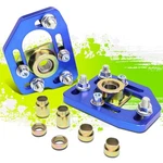 90-93 Ford Mustang Front 2PCS Aluminum Adjustable Camber/caster Plates Blue. Fixed Price $51.00.