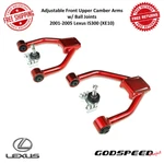 Godspeed Adjustable Front Upper Camber Arms W/ Ball Joints For 01-05 Lexus IS300. Fixed Price $228.00.