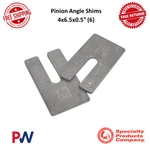 Spc Performance Aluminum Pinion Angle Shims 4.0X6.5X0.5 (6) Universal #10705. Fixed Price $68.52.
