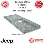 Spc Performance Zinz Axle Shims 5 Degree Taper Fits Jeep 1972-1986 Cjs #80999. Fixed Price $95.92.