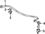 Genuine Bmw Stabilizer Bar Bracket 31-35-1-127-202. Fixed Price $12.00.