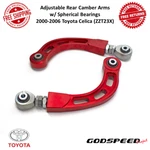 Godspeed Adj. Rear Camber Arms W/ Spherical Bearing Fits 2000-2006 Toyota Celica. Fixed Price $202.00.