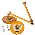 Rear Camber Control Arms + Front Plate Top Hats Gold For Bmw E46 Z4 X3. Fixed Price $98.00.