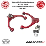 Godspeed Adj. Front Camber Arms W/ Ball Joints Fits 14-21 Infiniti Q40, Q50, Q60. Fixed Price $253.00.