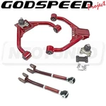 For 370Z 09-21 Z34 Godspeed Adjustable Front Rear Upper Camber Arm Alignment Kit. Fixed Price $385.00.