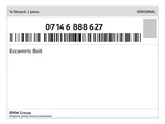 Genuine Bmw Eccentric Bolt 07-14-6-888-627 New. Fixed Price $17.63.