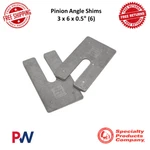 Spc Performance Aluminum Pinion Angle Shims 3 X 0.5 (6) Universal #10505. Fixed Price $58.05.