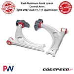 Godspeed Cast Aluminum Front Lower Control Arms Fits 08-17 Audi / Quattro. Fixed Price $270.00.
